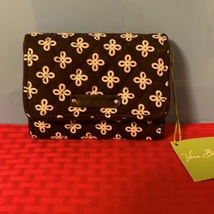 Vera Bradley Black Petite Trifold Wallet
